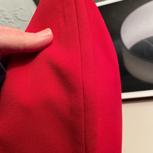 Alice & Olivia red & black bustier mini dress with plunge neckline - Picture 4 of 6